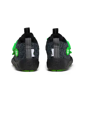 AFFENZAHN | Chaussures pieds nus pour enfants - Chaussures de transition KNIT HAPPY Rhinocéros | schwarz